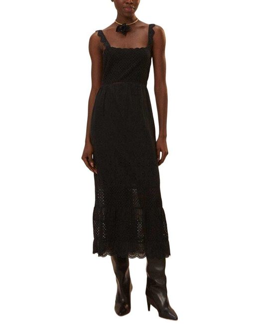 Farm Rio Black Lace Crochet Dress