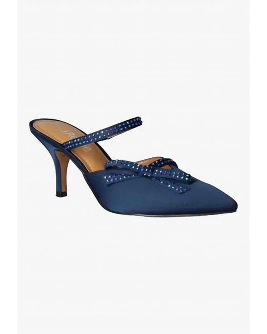 J. Reneé Blue Estelia Pointed Toe Mules