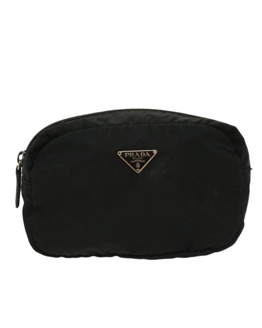 Prada Black Synthetic Clutch Bag (pre-owned)