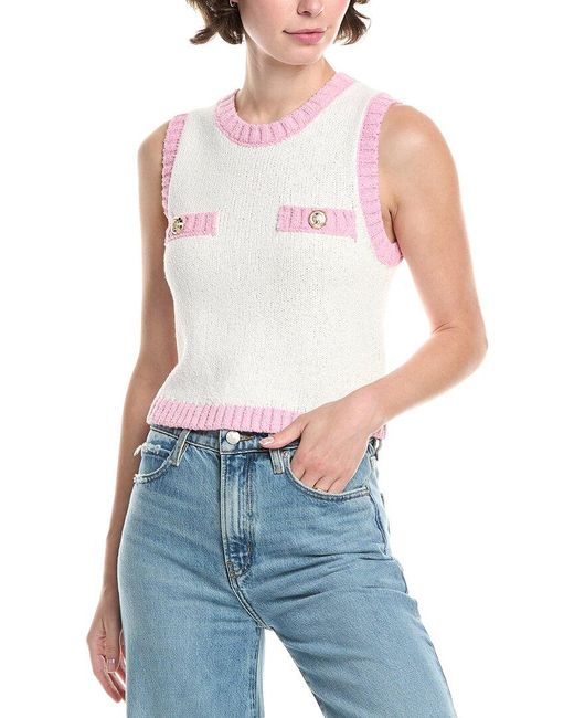 Endless Rose Blue Knit Tank Top