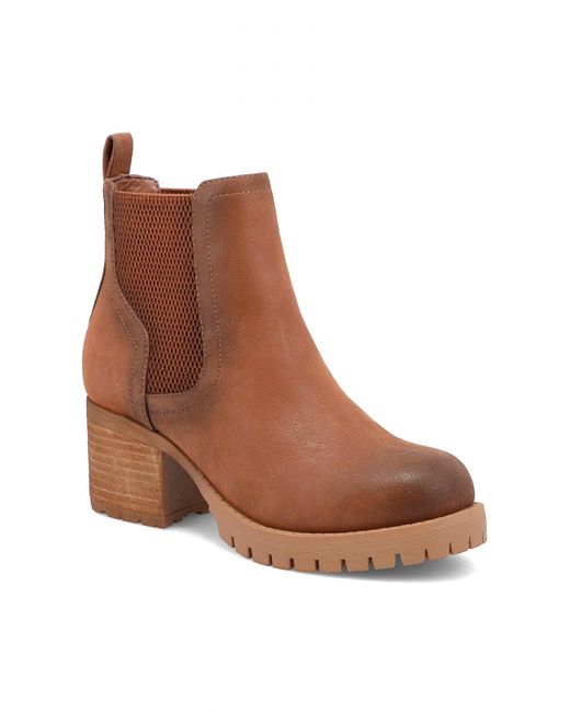 MIA Brown Jonna Lug Sole Boot