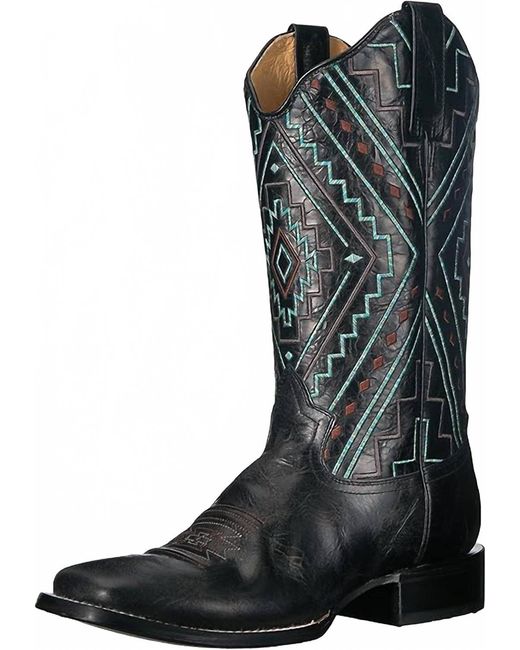 Roper Black Native Western Boot