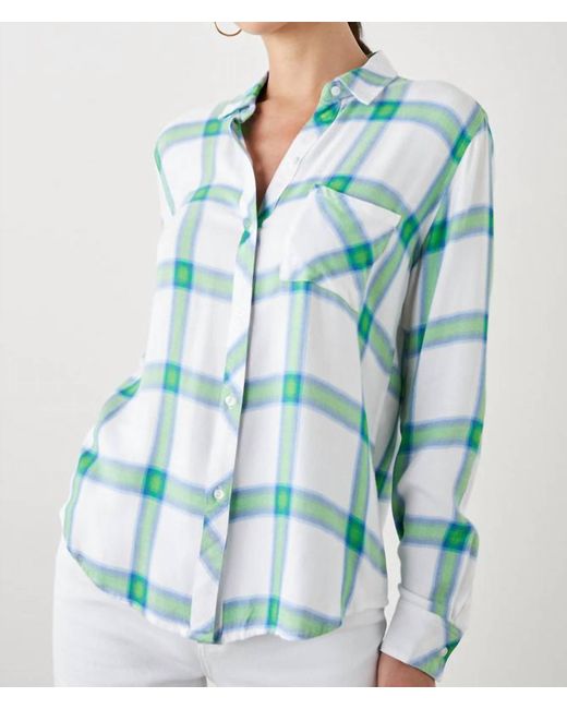 Rails Hunter Shirt In Azure Lime in Green | Lyst