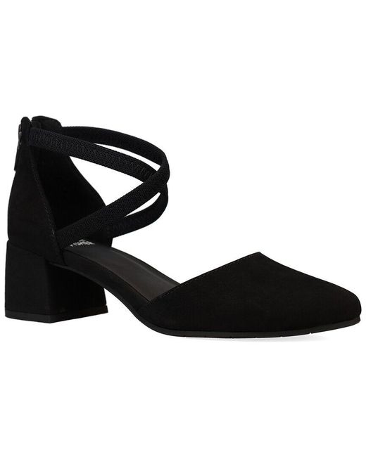 Eileen Fisher Black Venice Leather Pump