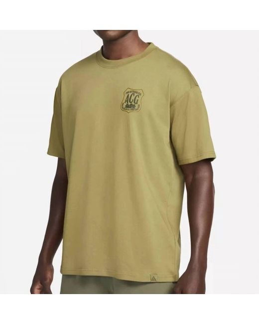 Nike Green Acg For Outdoor Shirt for men