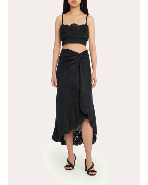 A.L.C. Black Heather Midi Skirt