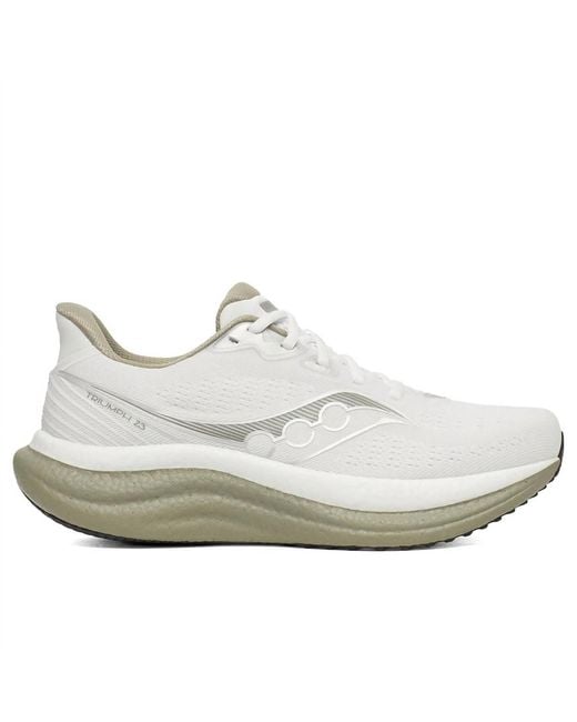 Saucony White Triumph 23 Running Shoes for men