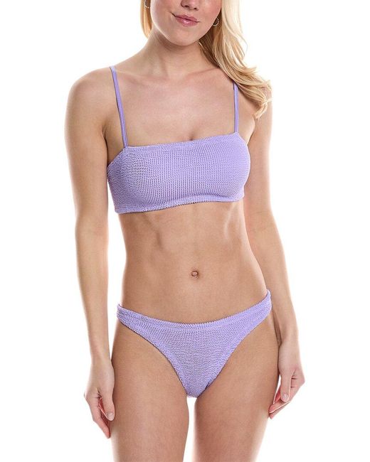 Hunza G Purple Gigi 2pc Bikini Set