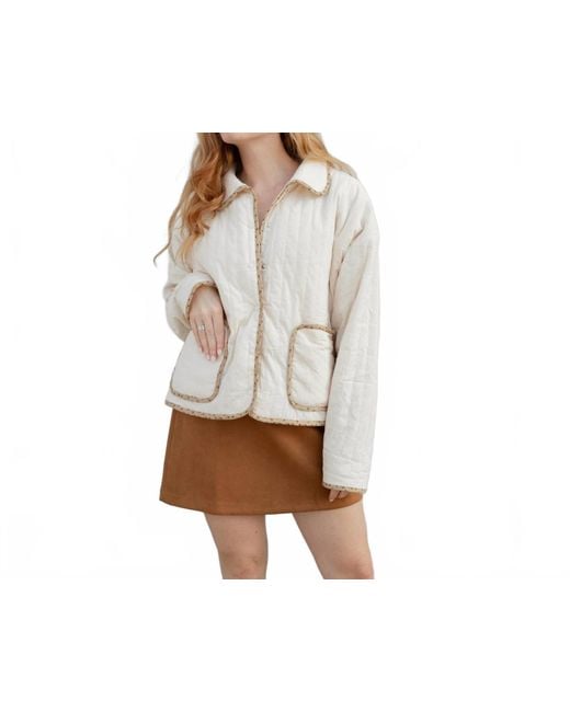 Wishlist Natural Falling Leaves Jacket