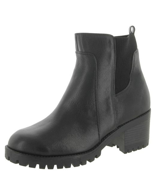 Bella Vita Gray Connery Leather Block Heel Ankle Boots
