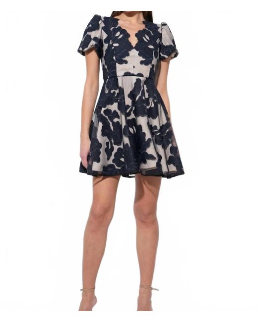 Adelyn Rae Agnes Puff Sleeve Mini Dress in Blue | Lyst Adelyn Rae Agnes Puff Sleeve Mini Dress in Blue | Lyst