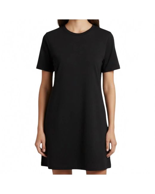 Rick Owens Women's Black Raw Cut T-Shirt Mini Dress