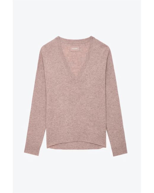 Zadig & Voltaire Pink Vivi Patch Sweater
