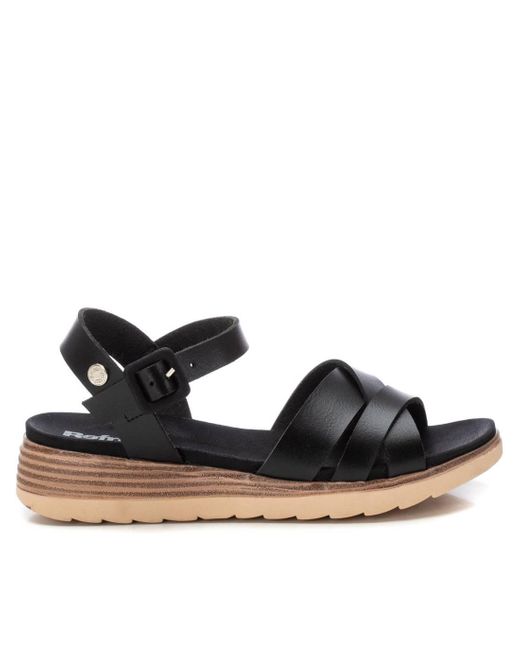 Xti Black Refresh By Flat Sandals