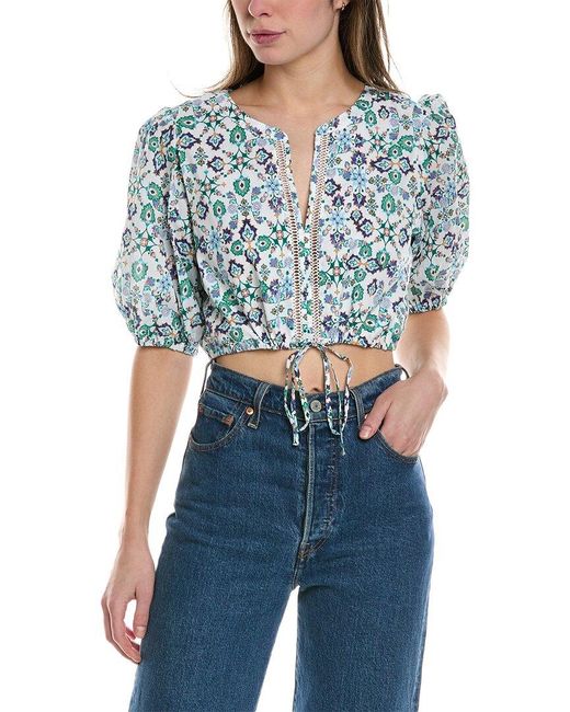 Monte and Lou Blue Charmed Top