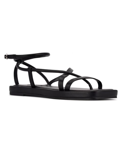 waren strappy flat sandals