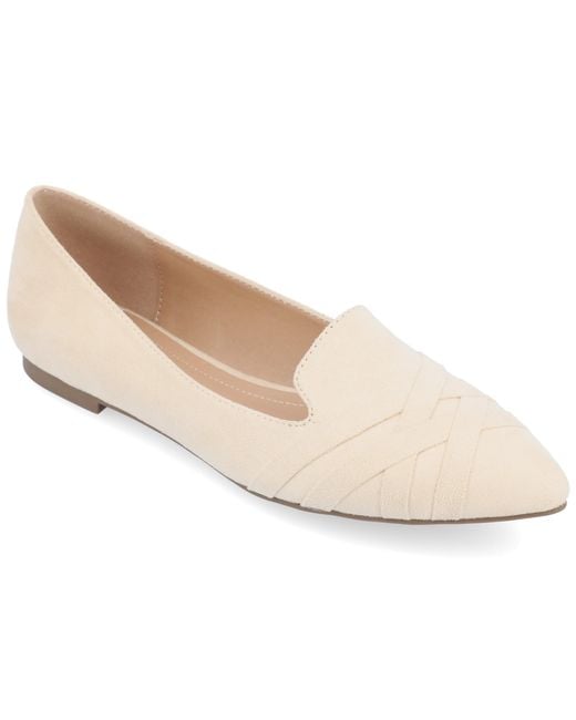 Journee Collection White Collection Wide Width Mindee Flat