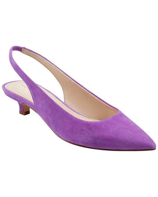 Marc Fisher Purple Posey Suede Dress Shoe