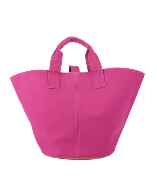 Hermès Pink Cabas Leather Tote Bag (pre-owned)
