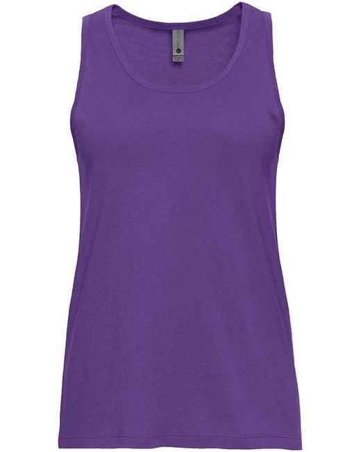 Next Level Purple Cotton Tank