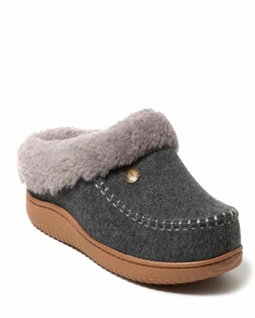 Dearfoams Gray Atley Energy Return Clog House Shoe Slipper