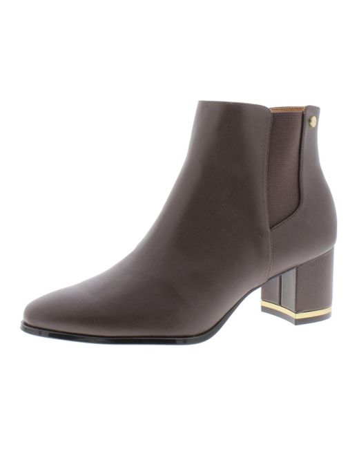 Calvin Klein Fioranna Ankle Boots in Brown | Lyst