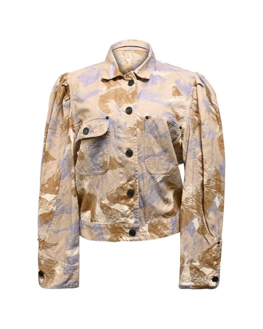 Isabel Marant Natural Itora Printed Jacket