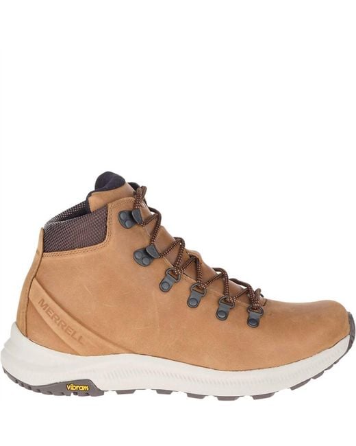Merrell Brown Ontario Mid Wp Hiking Boots - Medium for men