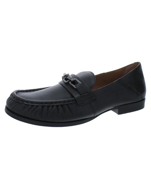 Gentle Souls Black Janella Leather Slip-on Loafers