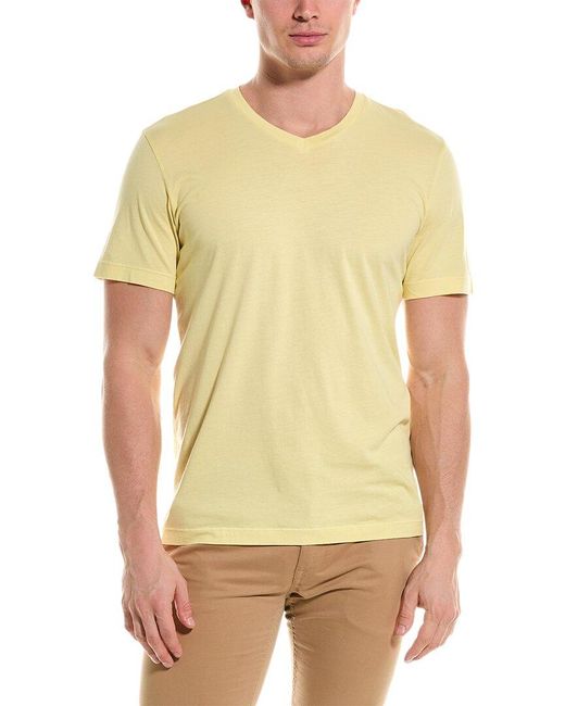 Velvet By Graham & Spencer Yellow Whisper T-shirt for men