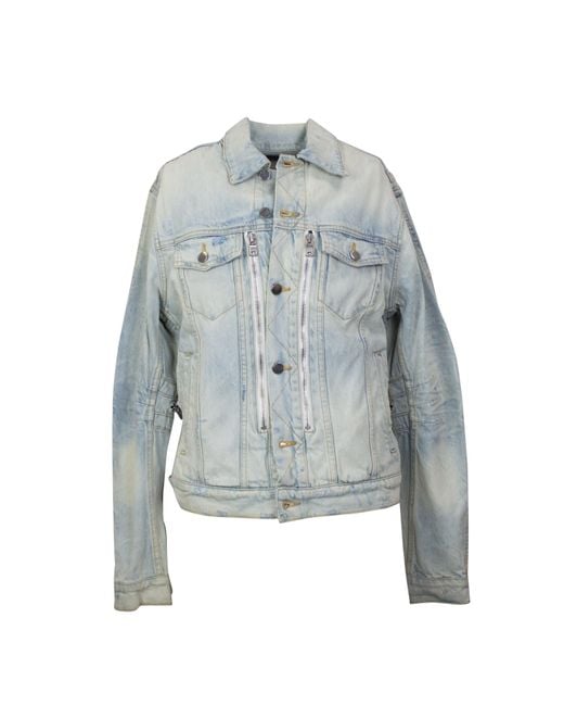 Amiri Blue Mx2 Light Trucker Jacket for men