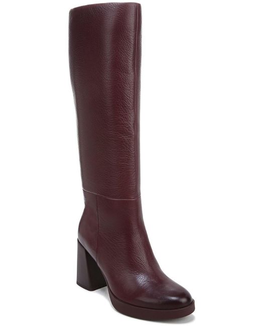 Naturalizer Red Genn-align Leather Round Toe Knee-high Boots