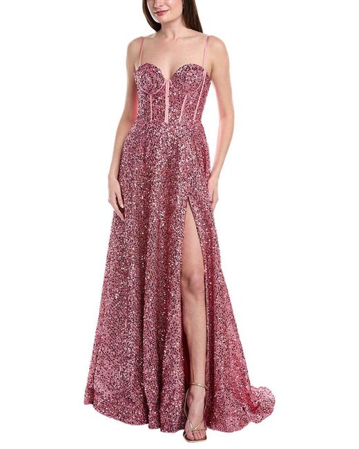 bridesmaid hairstyles strapless dress Sheer-Corset Long Prom Dress with Lace-Up Back Royal Blue / 10