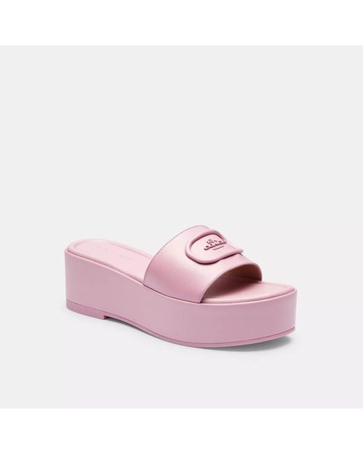 COACH Pink Eloise Sandal