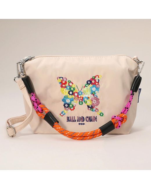 Fashnzfab Pink Flower Butterfly Embroidered Character Shoulder Bag