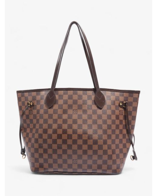 Louis Vuitton Brown Neverfull Damier Ebene Coated Canvas Tote Bag