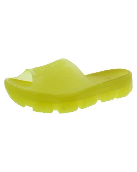Ugg Yellow Jella Pool Slip N Slide Sandals