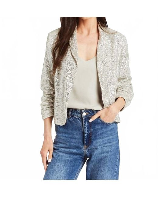 Drew White Suzie Sequin Blazer