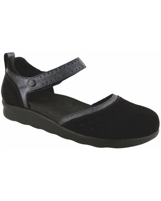SAS Eden Mary Jane Shoe Wide Width In Resin in Black Lyst