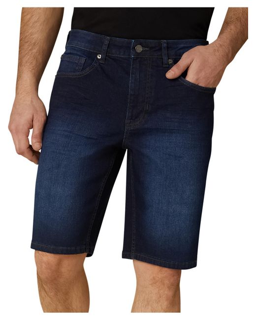 DKNY Blue Regular Fit Jean Denim Shorts for men