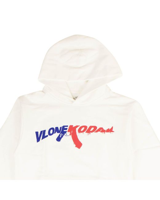 Vlone(GOAT) White X Kodak Black Hoodie for men