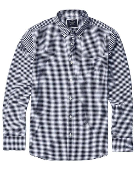 Charles Tyrwhitt Blue Non-iron Stretch Poplin Slim Fit Shirt for men