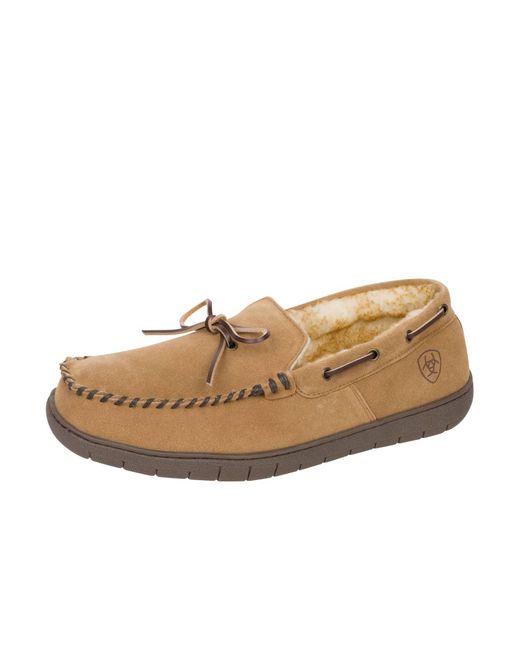 Ariat Natural Harrison Moccasin Slipper for men