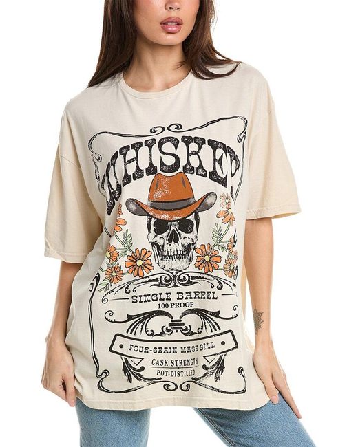 Project Social T Natural Whiskey 100 Oversized T-shirt