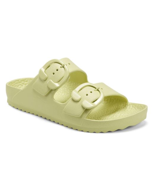 Aerosoles Green Joy Slip On Buckle Slide Sandals