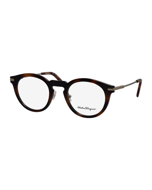 Ferragamo Sf 2906 240 48mm Round Eyeglasses 48mm in Black | Lyst