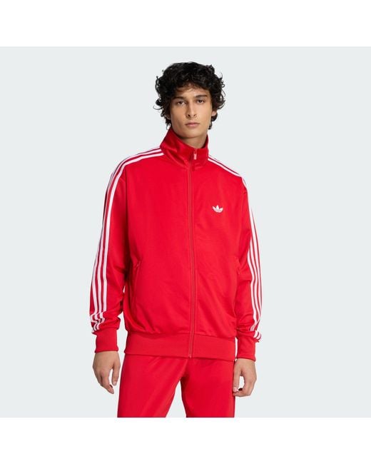 Adidas Red Firebird Track Jacket for men