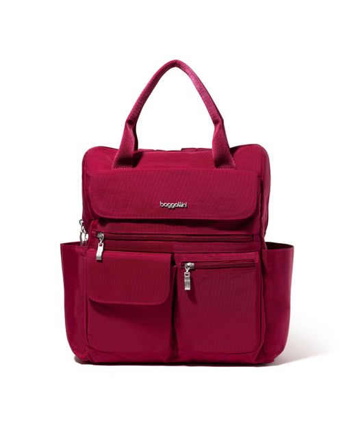 Baggallini Red Modern Everywhere Laptop Backpack