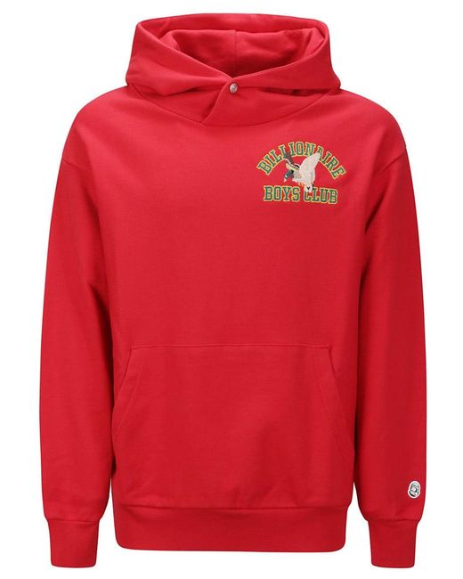 BBCICECREAM Duck Varsity Embroidered Popover Hood for men