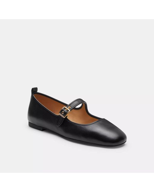 COACH Black C Rivet Mary Jane